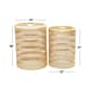 9th & Pike® Gold Metal Transitional Cylinder Drum Table-Set of 2 - image 6