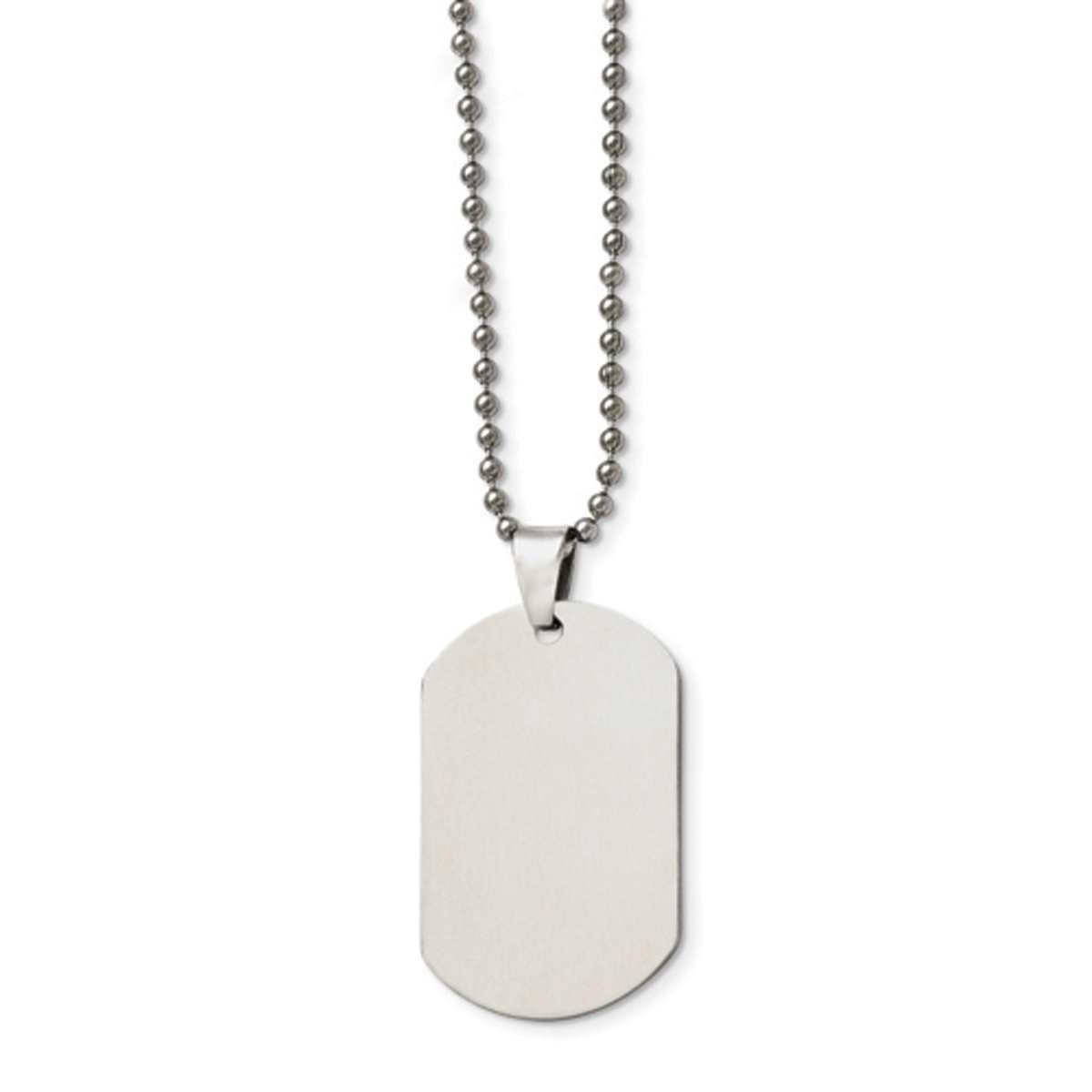 Mens Gentlemen’s Classics™ Classic Steel Dog Tag...
