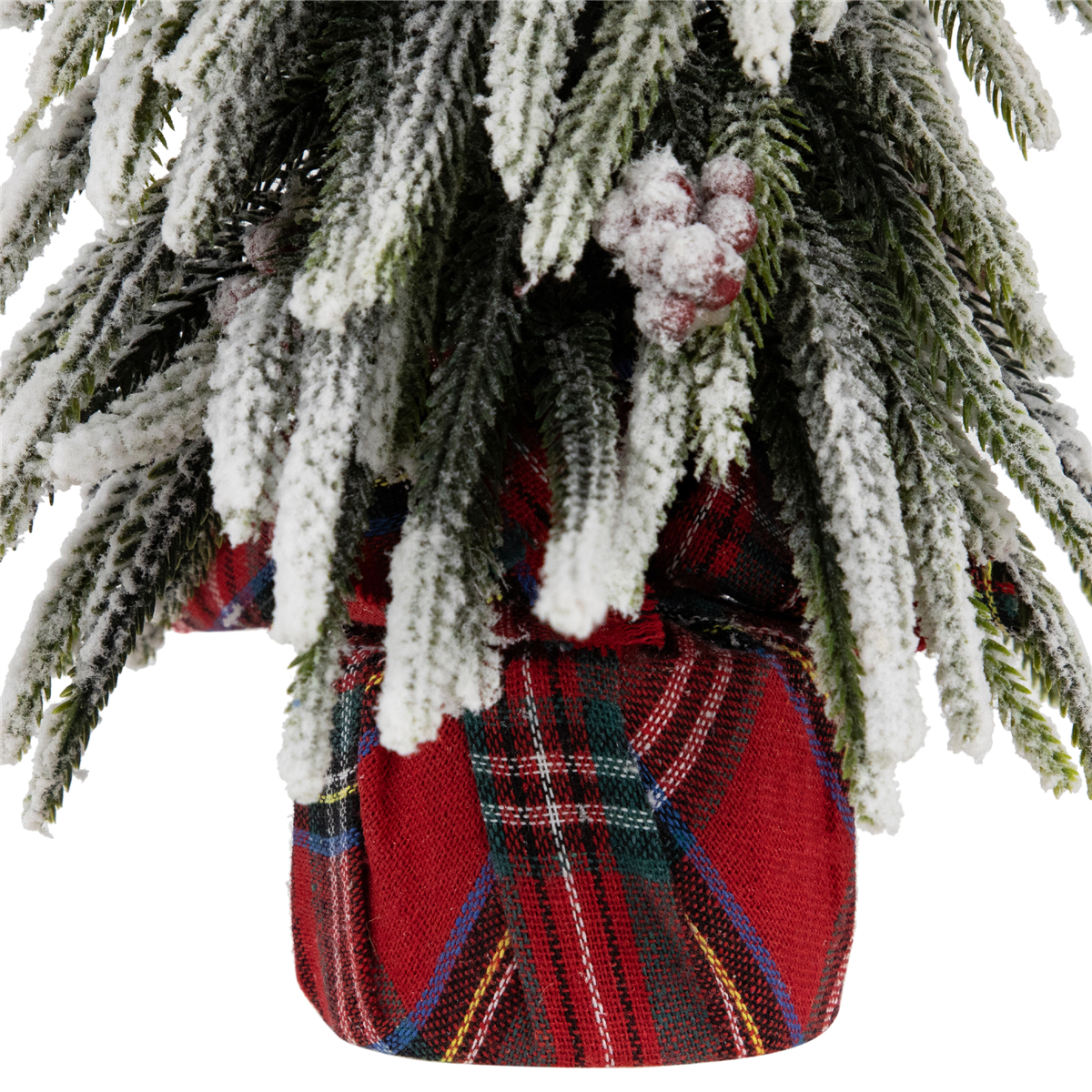 Northlight 14in. Mini Flocked Downswept Pine Christmas Tree