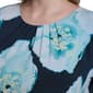 Plus Size Calvin Klein Short Sleeve Pleated Neck Floral Blouse - image 4