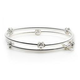 Nine West 2pc. Silver-Tone & Crystal Stretch Bracelets