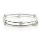 Nine West 2pc. Silver-Tone & Crystal Stretch Bracelets - image 1