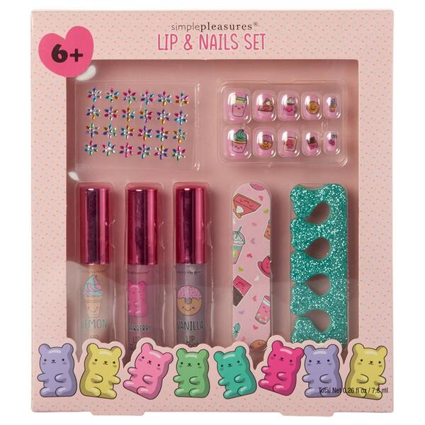 Girls Simple Pleasures&#40;R&#41; Gummies & Treats Lip & Nail Kit - image 