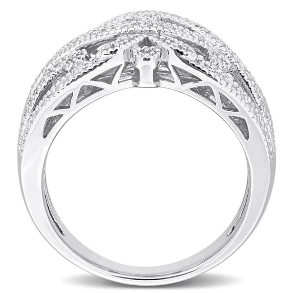 Sterling Silver 1/10ctw. Diamond Vintage Ring