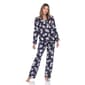 Womens White Mark 2pc. Long Sleeve Dotted Floral Pajama Set - image 1
