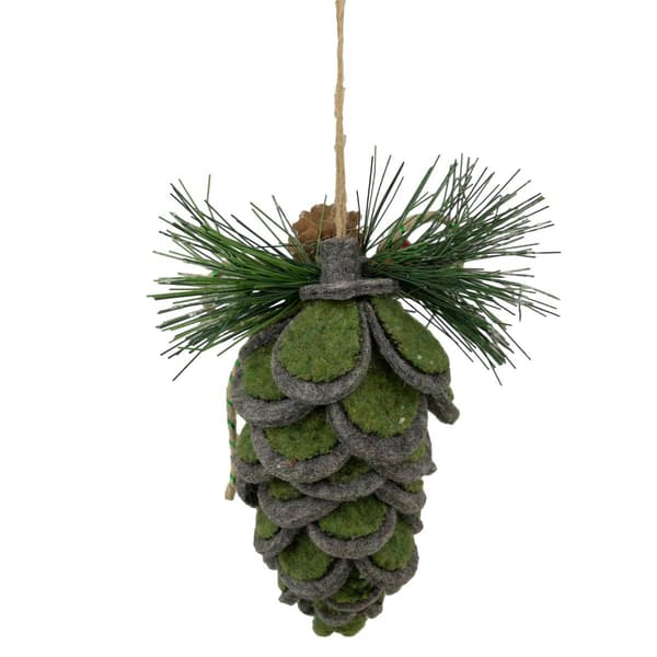 Northlight Seasonal 6in. Felt Pine Cone Christmas Ornament