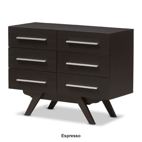 Baxton Studio Auburn 6 Drawer Dresser