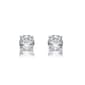 Nova Star(R) White Gold Lab Grown Diamond Prong Set Stud Earrings - image 1