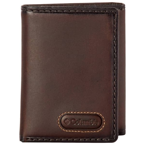 Mens Columbia Sahara Extra Capacity Trifold Wallet - Brown