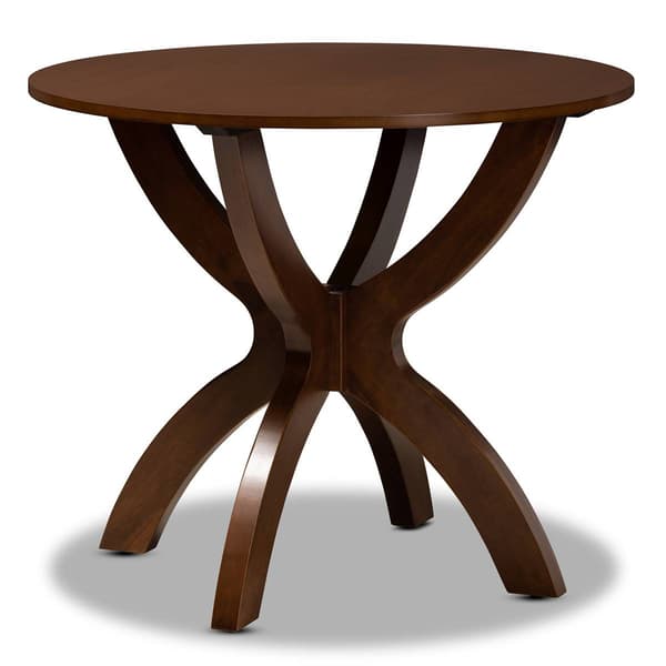 Baxton Studio Anila Walnut Brown Finished Wood 5pc. Dining Set