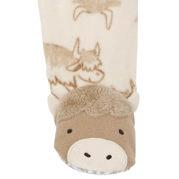 Baby Boy &#40;12-24M&#41; Carter''s&#174; Cow Print Fleece Footie Pajamas