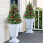 Puleo International 30in. Pre-Lit Ornament Urn Filler - Set of 2 - image 3