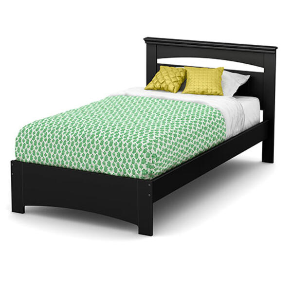 South Shore Libra Twin Bed Set - Pure Black - image 