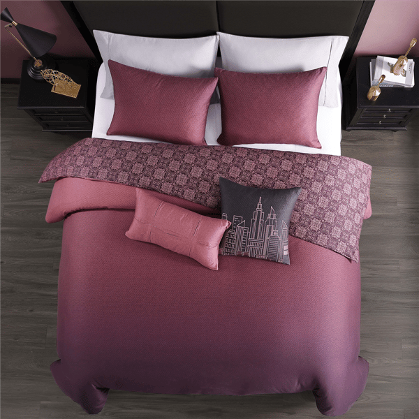Bebejan® Mauve Dreams Cotton 5pc. Reversible Comforter Set