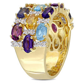 Gemstone Classics&#8482; Amethyst Blue Topaz Fashion Ring