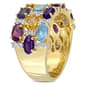 Gemstone Classics&#8482; Amethyst Blue Topaz Fashion Ring - image 2