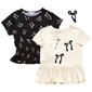 Girls (7-16) BTween® 2pk. Short Sleeve Bow Peplum Tops - image 2