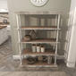 9th & Pike® Farmhouse Brown Wooden Shelving Unit - image 10