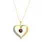 Gemstone Classics(tm) Genuine Garnet Heart Necklace - image 1