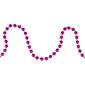 Northlight Seasonal Shiny Metallic Pink Beaded Christmas Garland - image 1