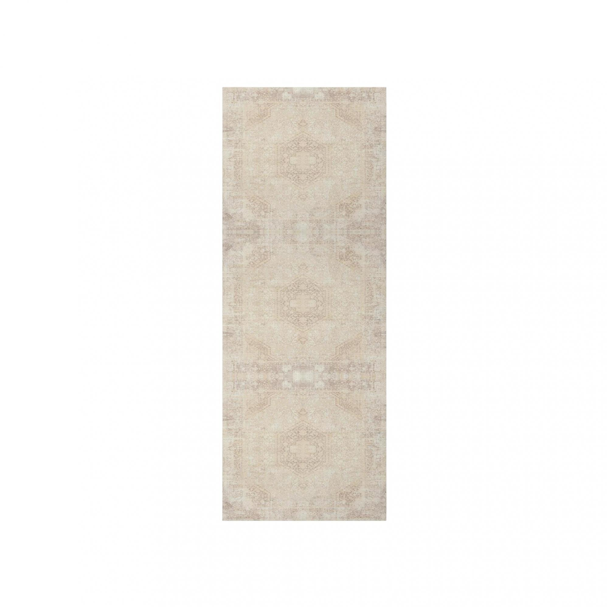 HomeRoots Transitional Beige Medallion Runner