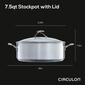 Circulon&#174; 7.5qt. Stainless Steel Stockpot - image 4