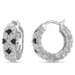 Radiant Rainbow(tm) 1/6kt. Diamond Vintage Hoop Earrings - image 1