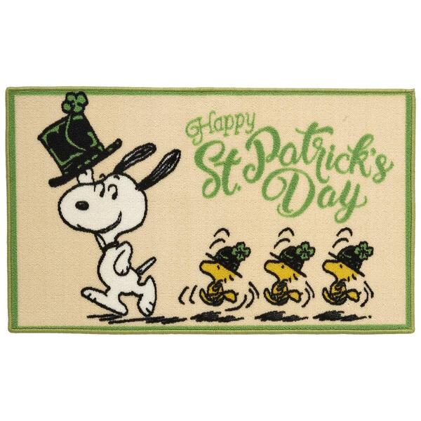 Nourison Peanuts St. Patrick's Day Snoopy Mat - image 