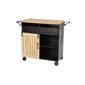 9th &amp; Pike(R) Industrial Metal And Wood Rolling Cart - image 1