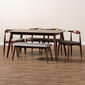 Baxton Studio Amato Mid- Century 6 Piece Dining Set - image 7