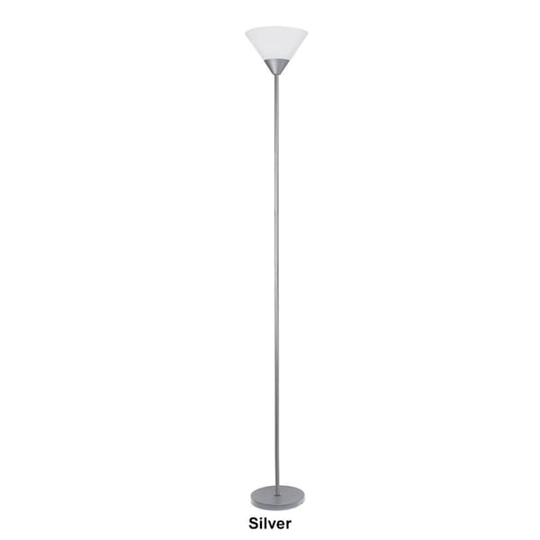 Simple Designs 1 Light Stick Torchiere Floor Lamp