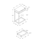 Monarch Specialties Contemporary C-shaped Accent Table - image 6