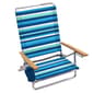 Lay Flat 5 Position Beach Chair with Cup Holder - image 1