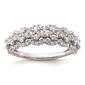 Pure Fire 14kt. White Gold Lab Grown Diamond Wedding Band - image 2