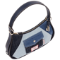 True Religion Color Block Denim Zip Top Hobo - image 5