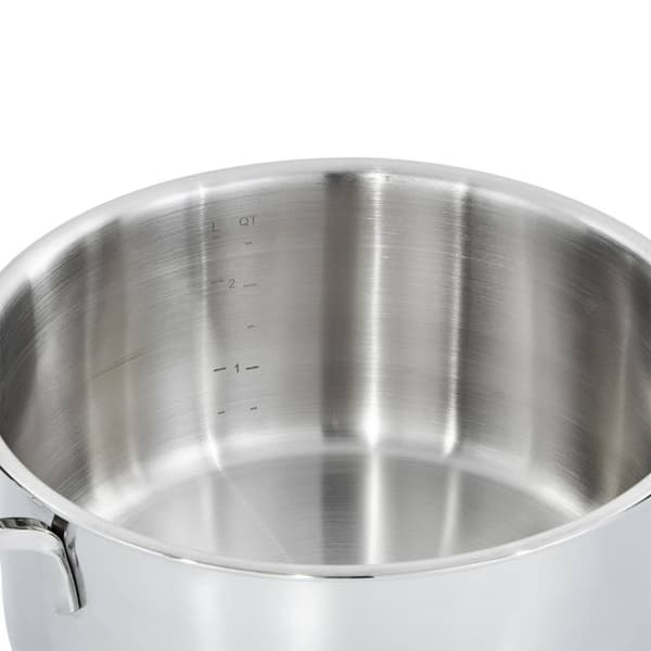 BergHOFF Helix Stainless Steel 8in. Stockpot w/ Glass Lid