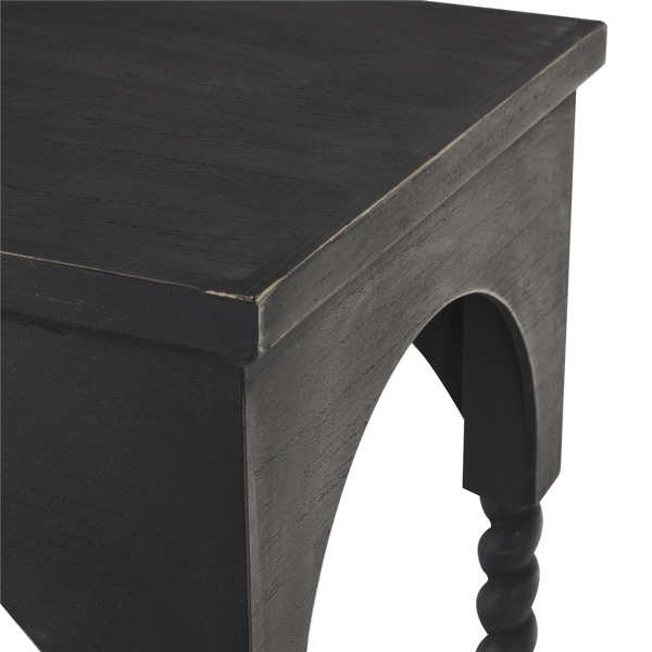 9th & Pike® Traditional Black Wood Console Table