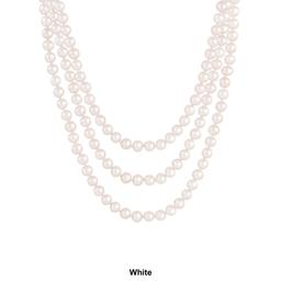 Splendid Pearls Endless 80" Freshwater Pearl Necklace