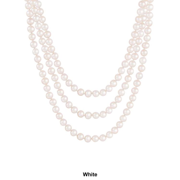 Splendid Pearls Endless 80" Freshwater Pearl Necklace
