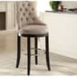 Baxton Studio Harmony Bar Stool with Metal Footrest - image 1