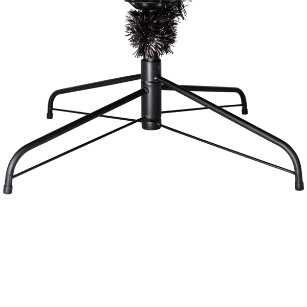 Northlight 9ft. Artificial Black Tinsel Halloween Tree