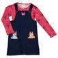 Girls (4-6x) Bluey Long Sleeve Top & Denim Jumper Set - image 2