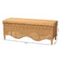 bali & pari Erla Bohemian Light Honey Rattan Accent Bench - image 7