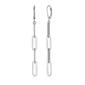 Forever Facets Sterling Silver Chain Dangle Earrings - image 1