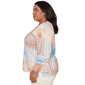 Plus Size Alfred Dunner Beachcomber Flounce Sleeve Blouse - image 4