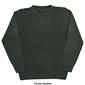 Mens Tricot Solid Herringbone Crew Sweater - image 5