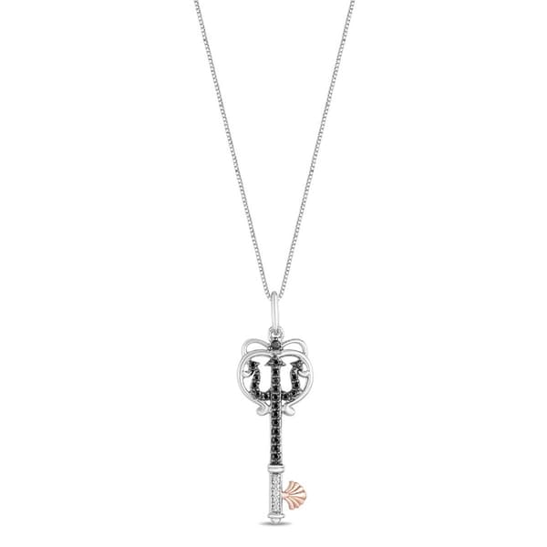 Enchanted by Disney Sterling Silver Ariel Fork Pendant - image 