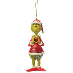 Jim Shore Grinch with Heart Hands Ornament