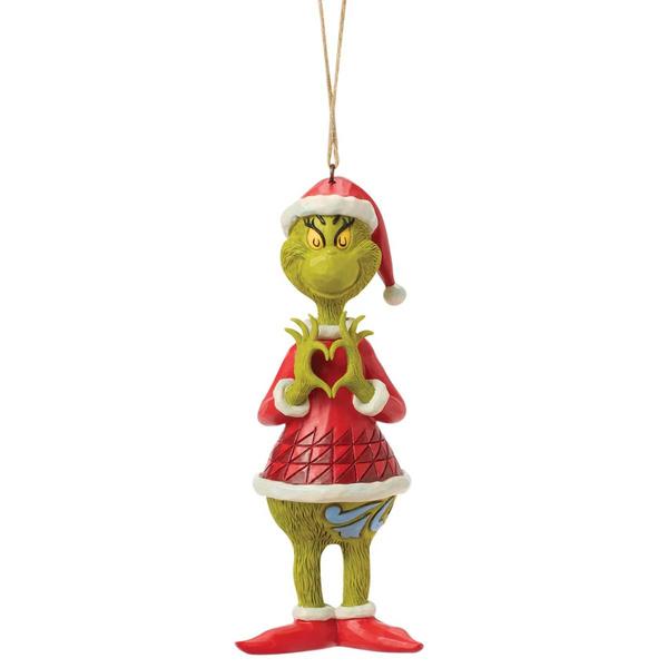 Jim Shore Grinch with Heart Hands Ornament