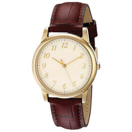 Mens Gold-Tone Light Champagne Dial Watch - 50521G-07-A16